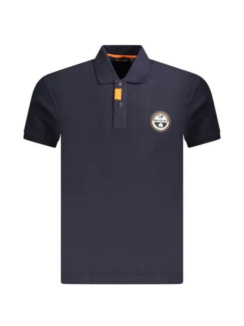 Napapijri logo-patch polo shirt