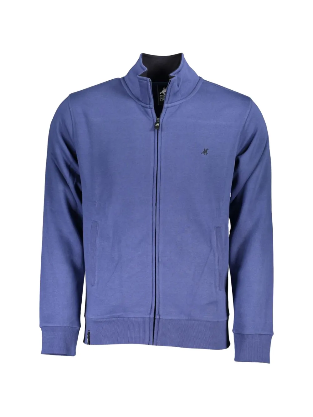 U.S. Grand logo-embroidered zip-up cardigan - Blu