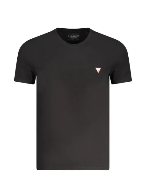 GUESS USA logo-patch crew-neck T-shirt