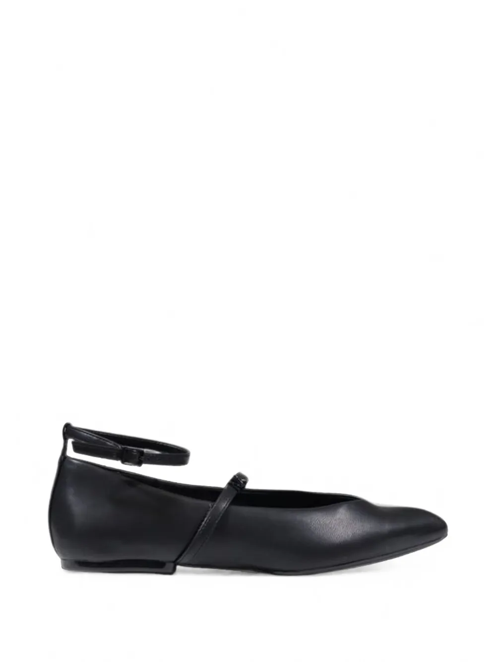 Armani Exchange buckle-strap ballet flats - Nero
