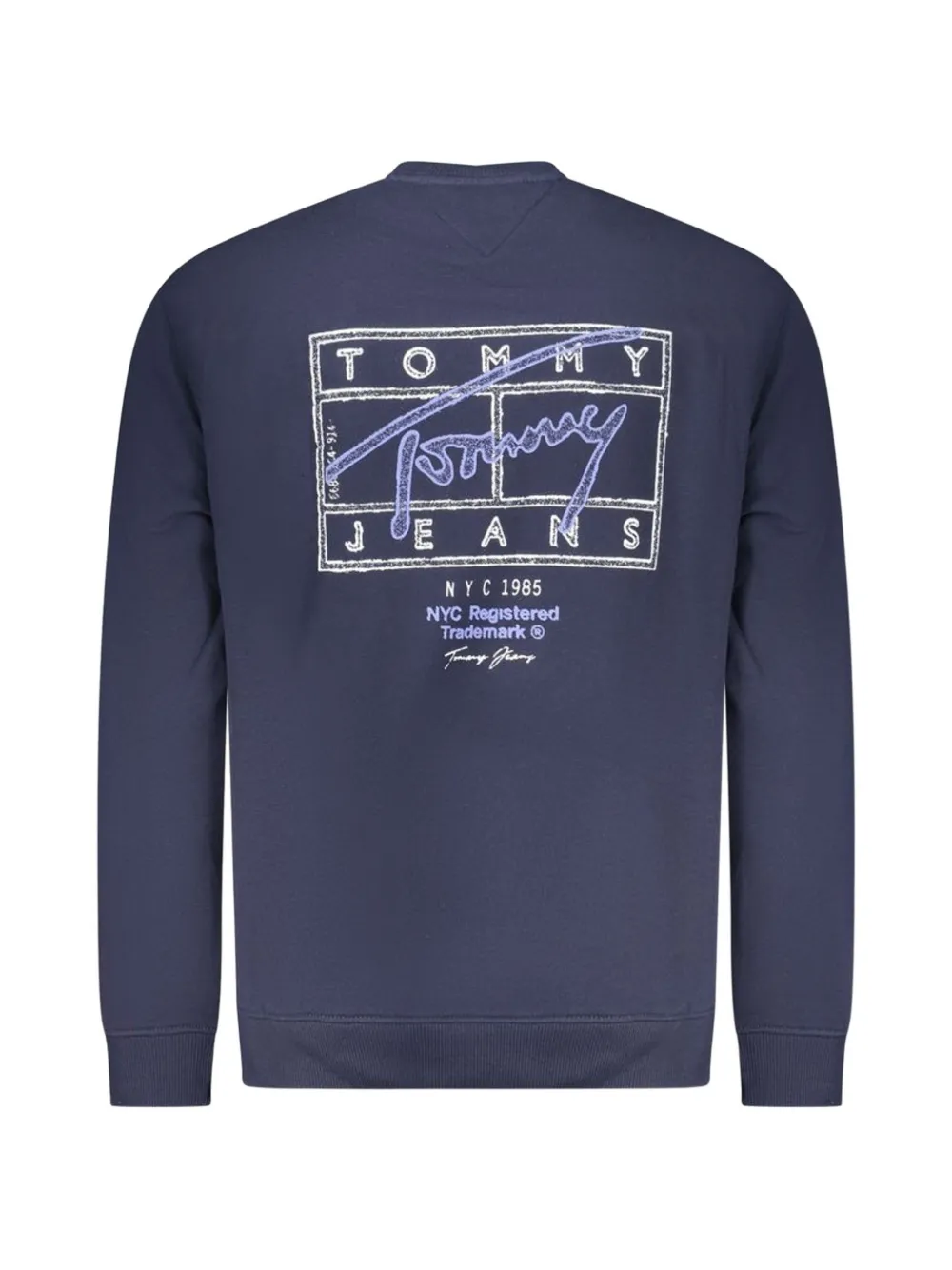 Tommy Jeans Katoenen sweater met logoprint Blauw