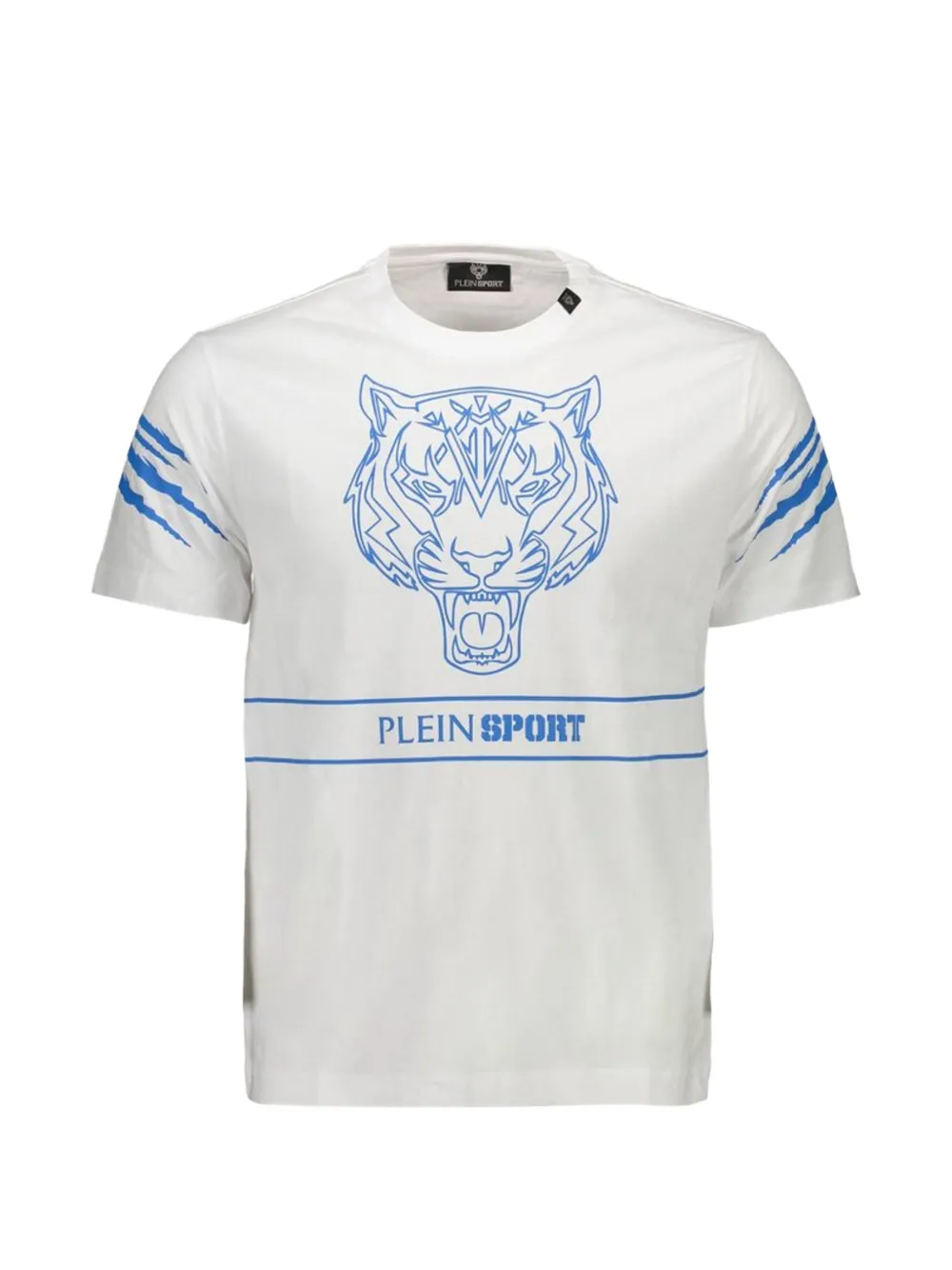 Plein Sport tiger-print graphic T-shirt - Bianco