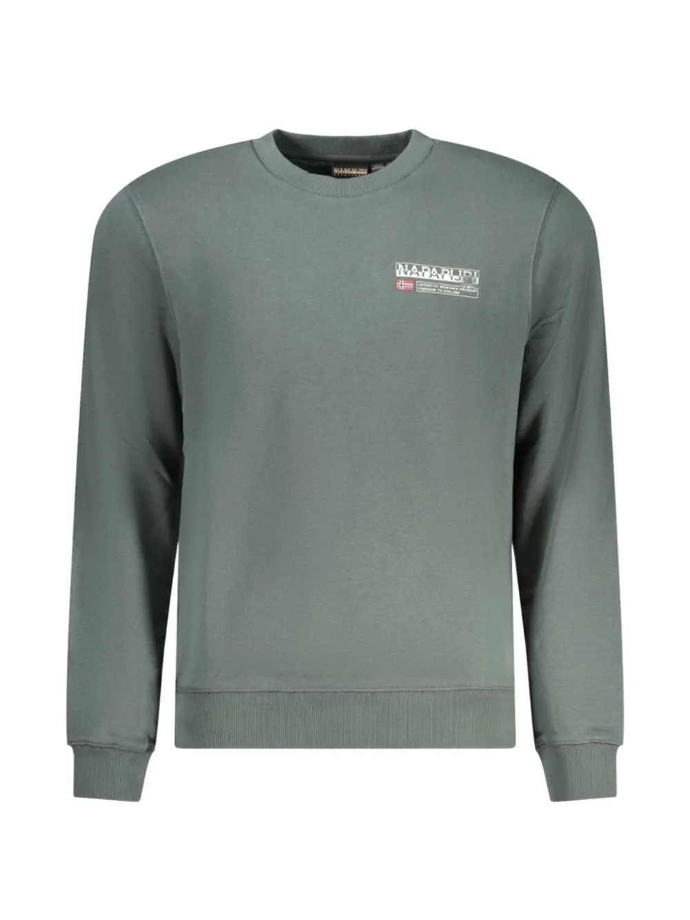 Napapijri 로고 패치 크루넥 스웨트셔츠 | 그린 | Image 1