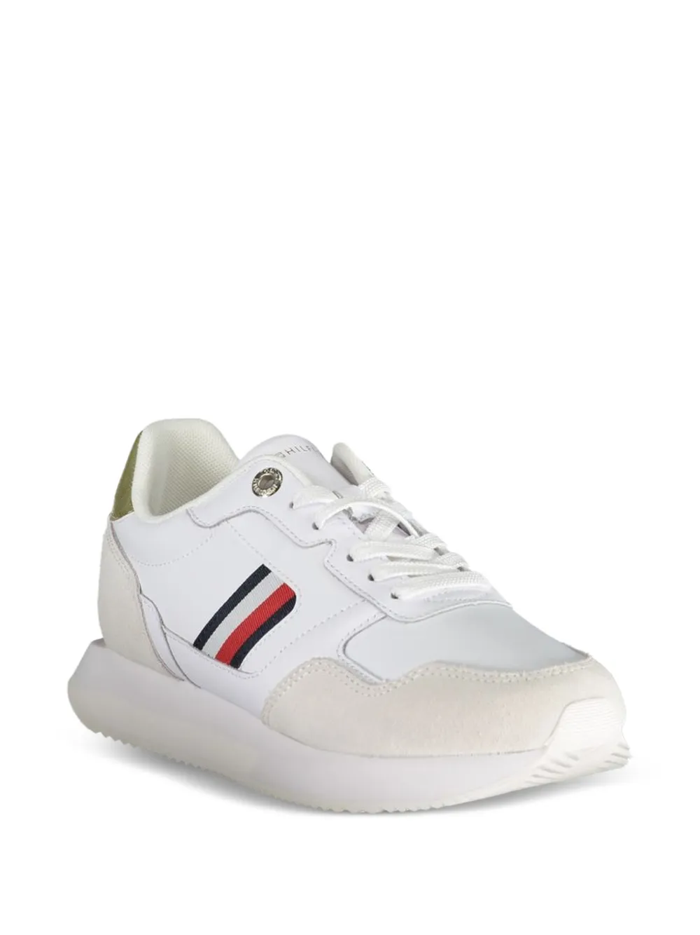 Tommy Hilfiger Global Stripes panelled sneakers Wit