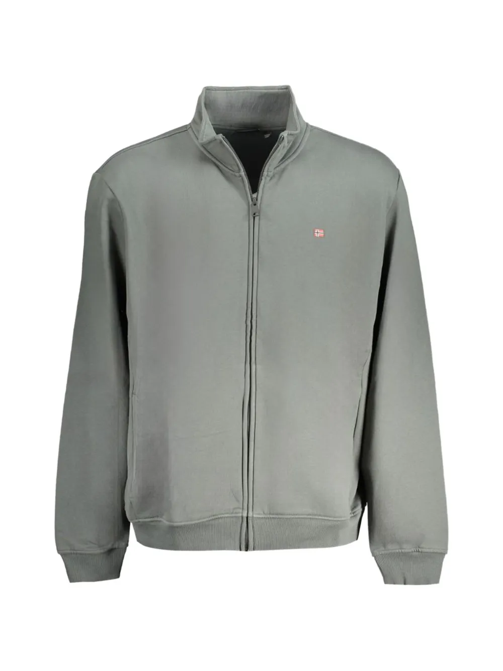 Napapijri zip-up high-neck sweater - Grigio