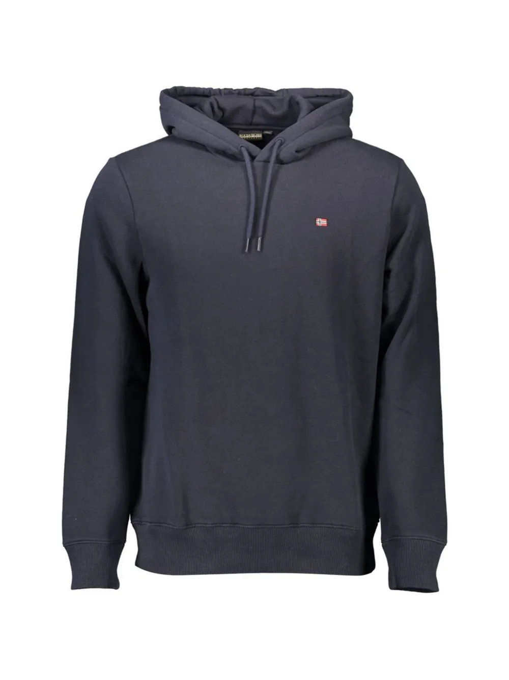 Napapijri logo-patch drawstring hoodie - Blau