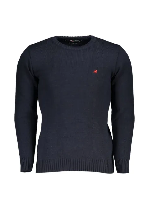 U.S. Grand embroidered-logo crew-neck jumper