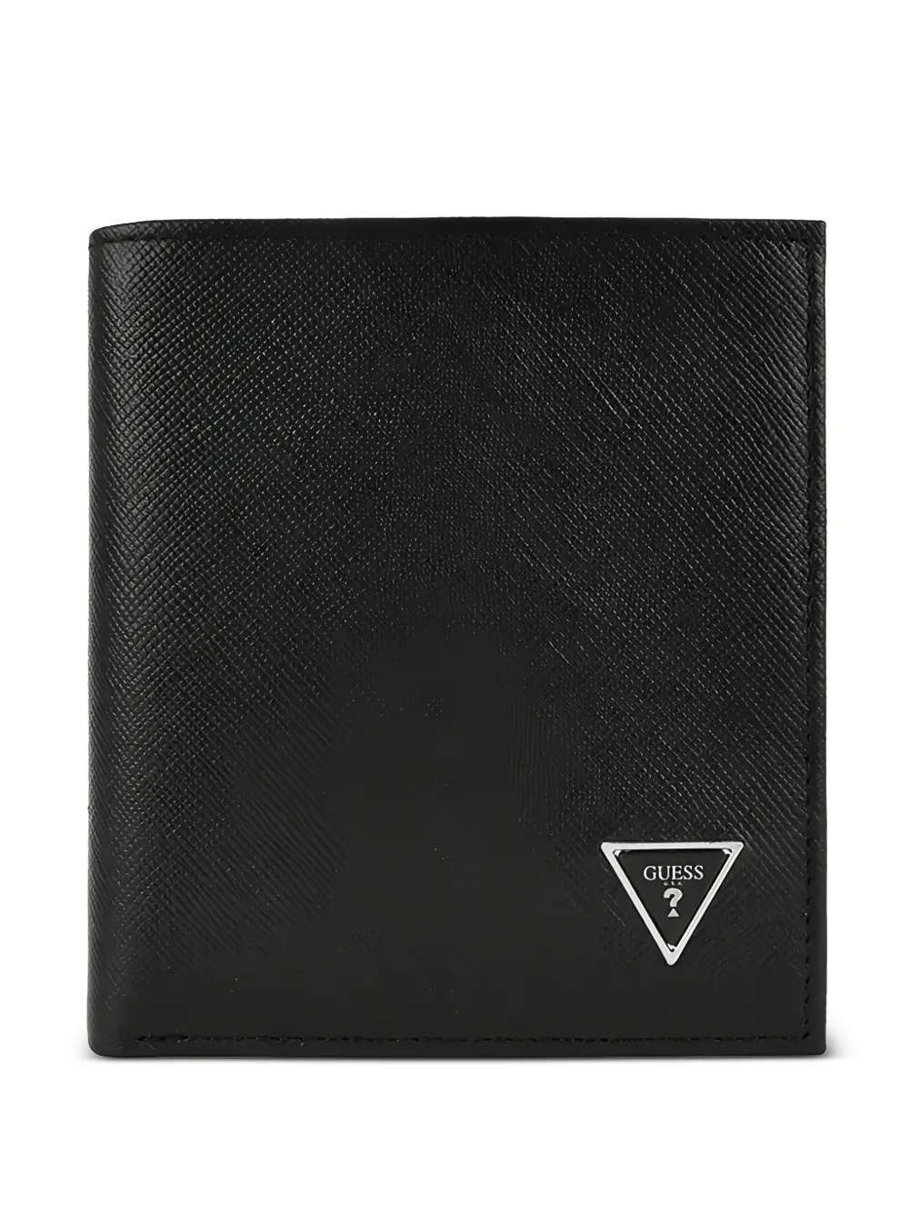 GUESS USA logo-detail leather keyring and wallet set - Nero