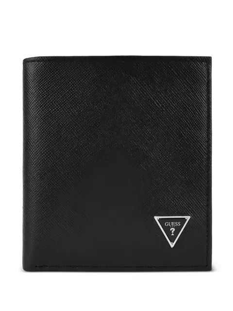 GUESS USA logo-detail leather keyring and wallet set