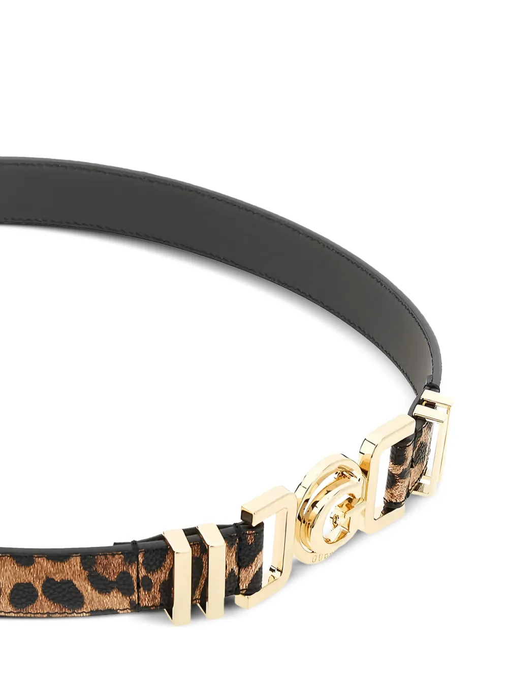 GUESS USA Cirene riem met luipaardprint Bruin