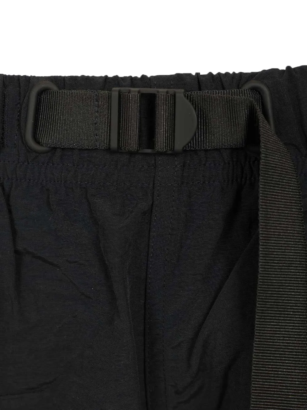 Maison Kitsuné Shorts met ceintuur en logo-print Zwart