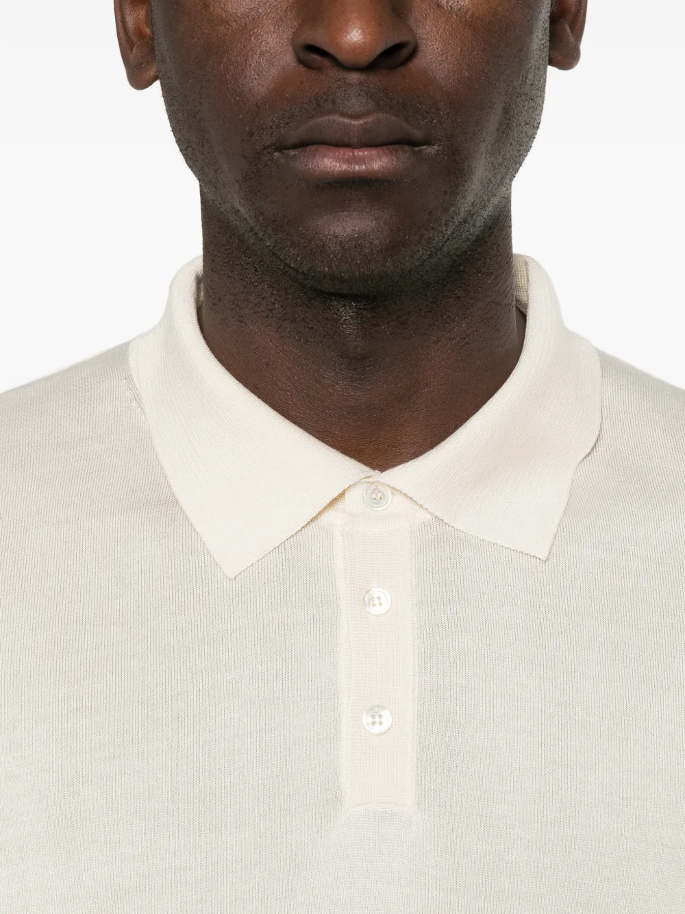 Roberto Collina Poloshirt met korte mouwen Beige