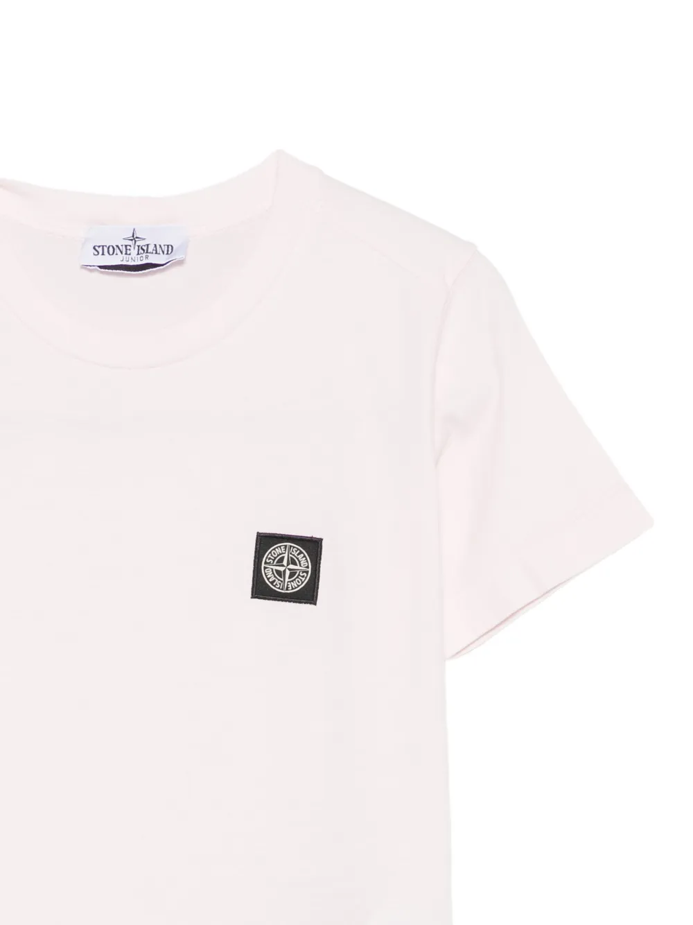 Stone Island Junior T-shirt met logopatch Roze
