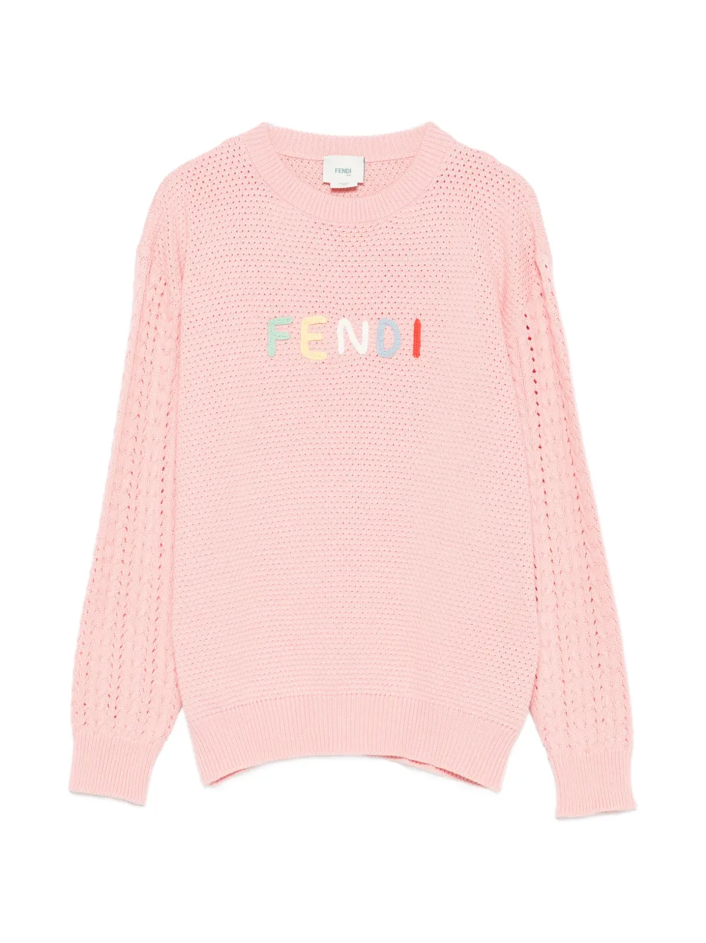 Fendi Kids logo sweater - Rosa