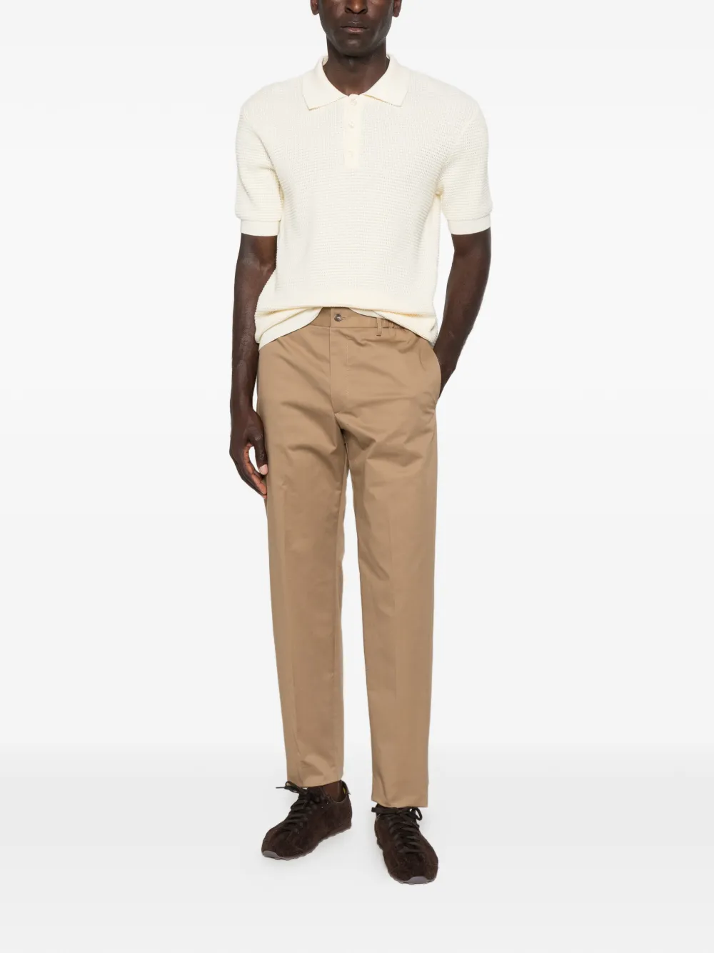 Tagliatore Straight broek Bruin