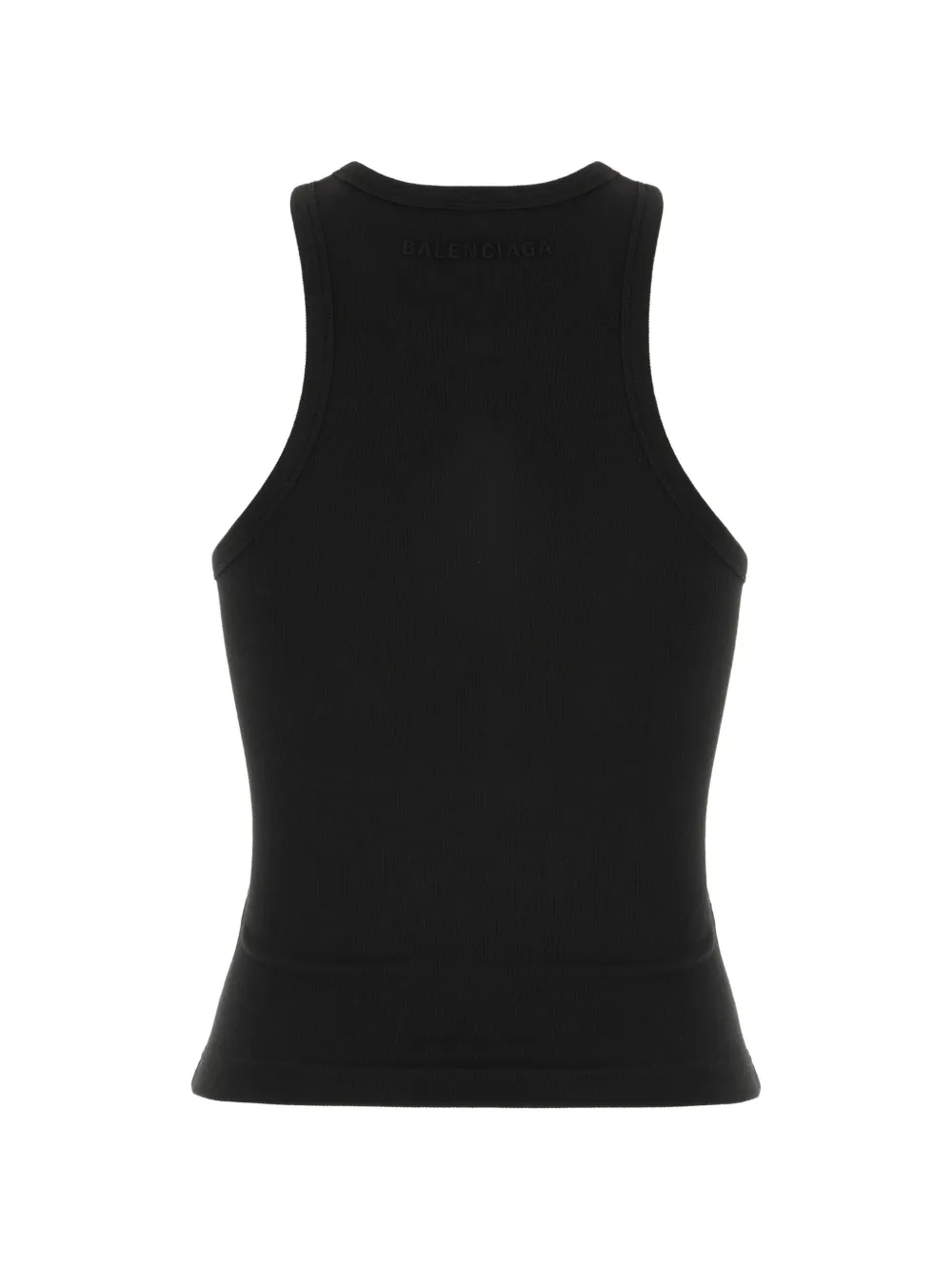 Balenciaga Ribgebreide top met racerback Zwart