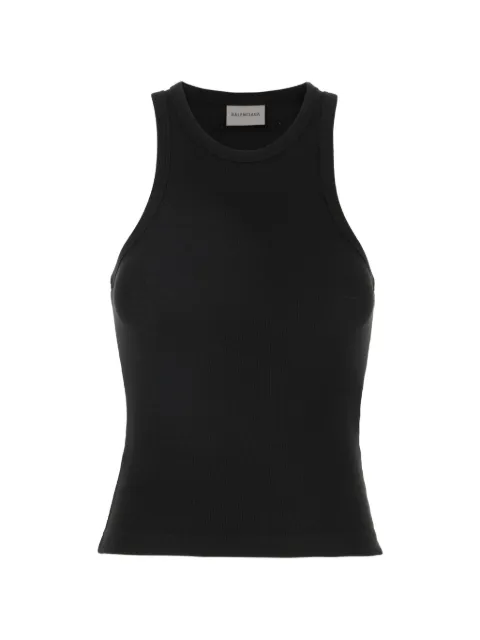 Balenciaga top tejido de canalé con espalda nadador