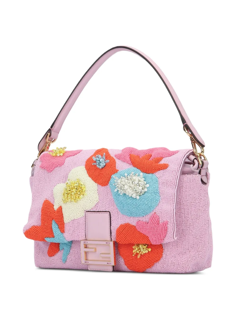 FENDI Mamma Baguette schoudertas Roze