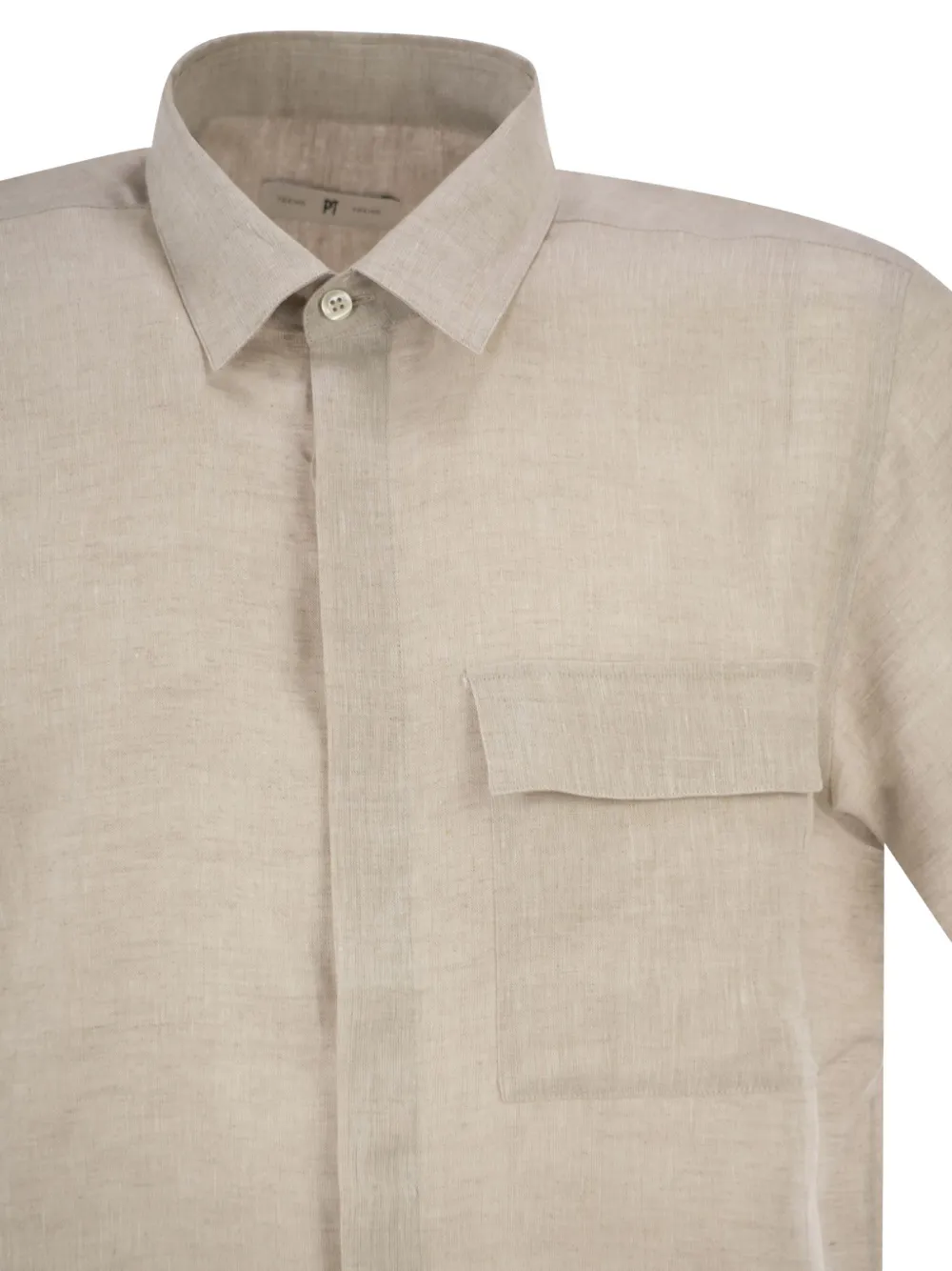 PT Torino Overhemd met korte mouwen Beige