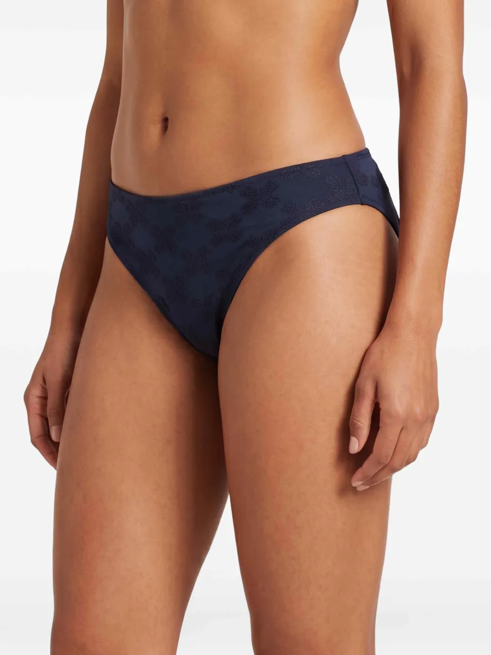 Vilebrequin Gesmockte bikinislip met geborduurde schildpad Blauw