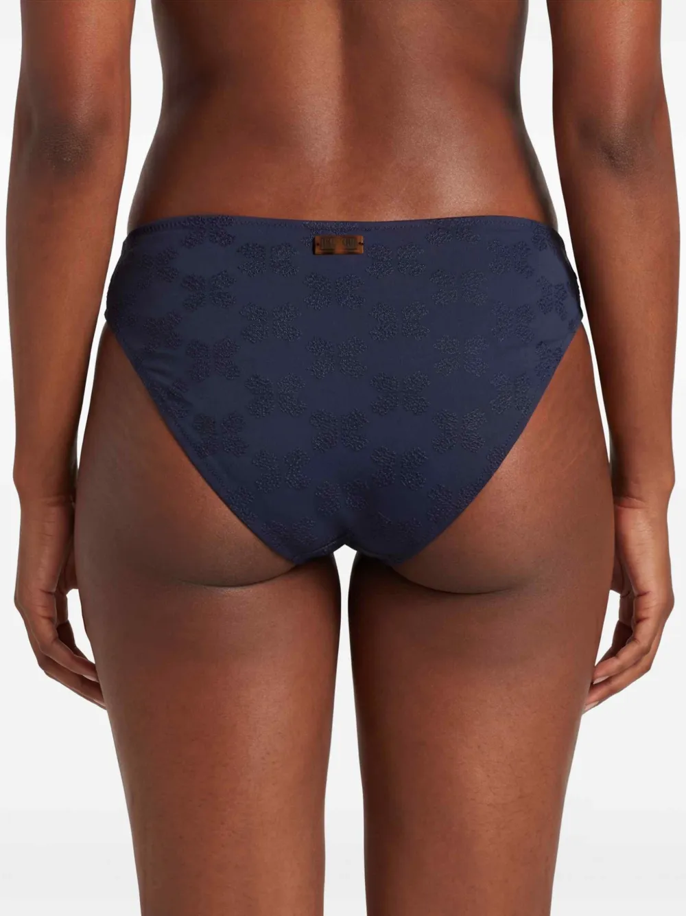 Vilebrequin Gesmockte bikinislip met geborduurde schildpad Blauw
