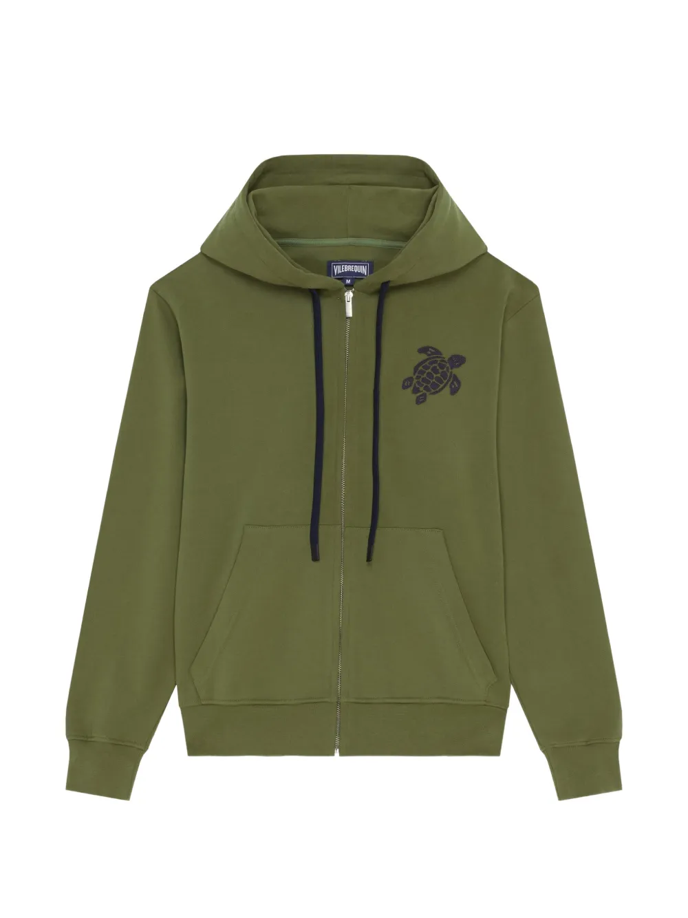 Vilebrequin embroidered zip-up hoodie - Verde