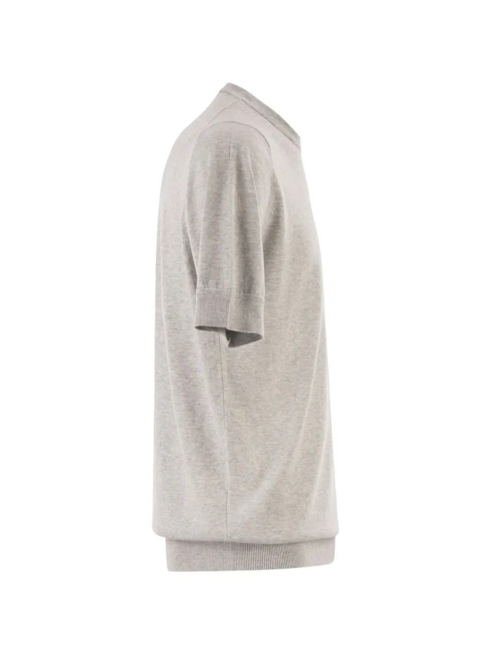 PT Torino T-shirt met geribbelde afwerking Grijs