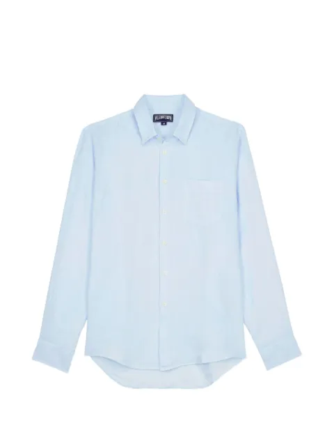 Vilebrequin linen chest-pocket shirt