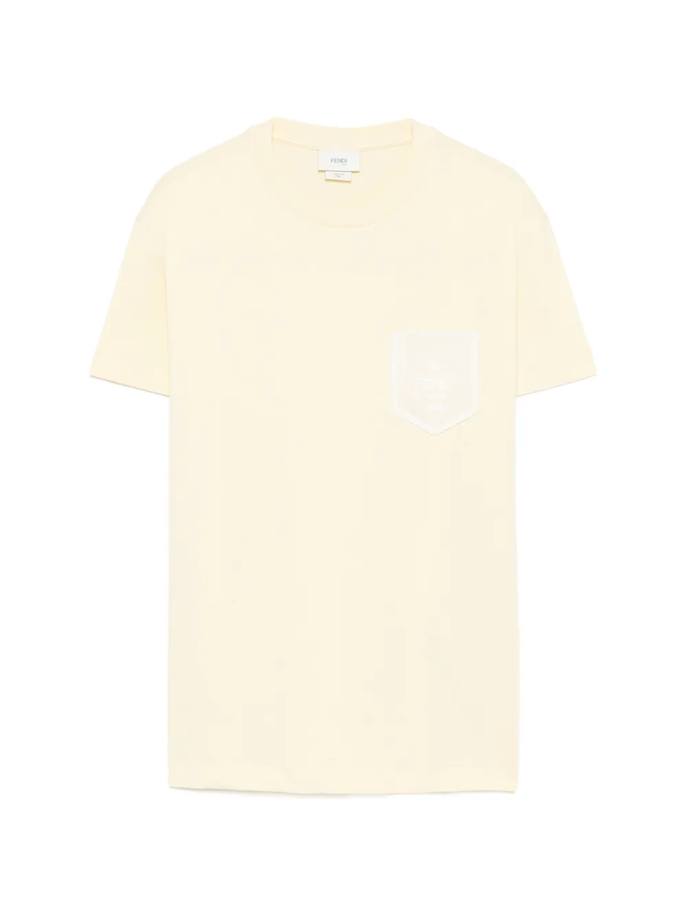 Fendi Kids chest-pocket T-shirt - Giallo