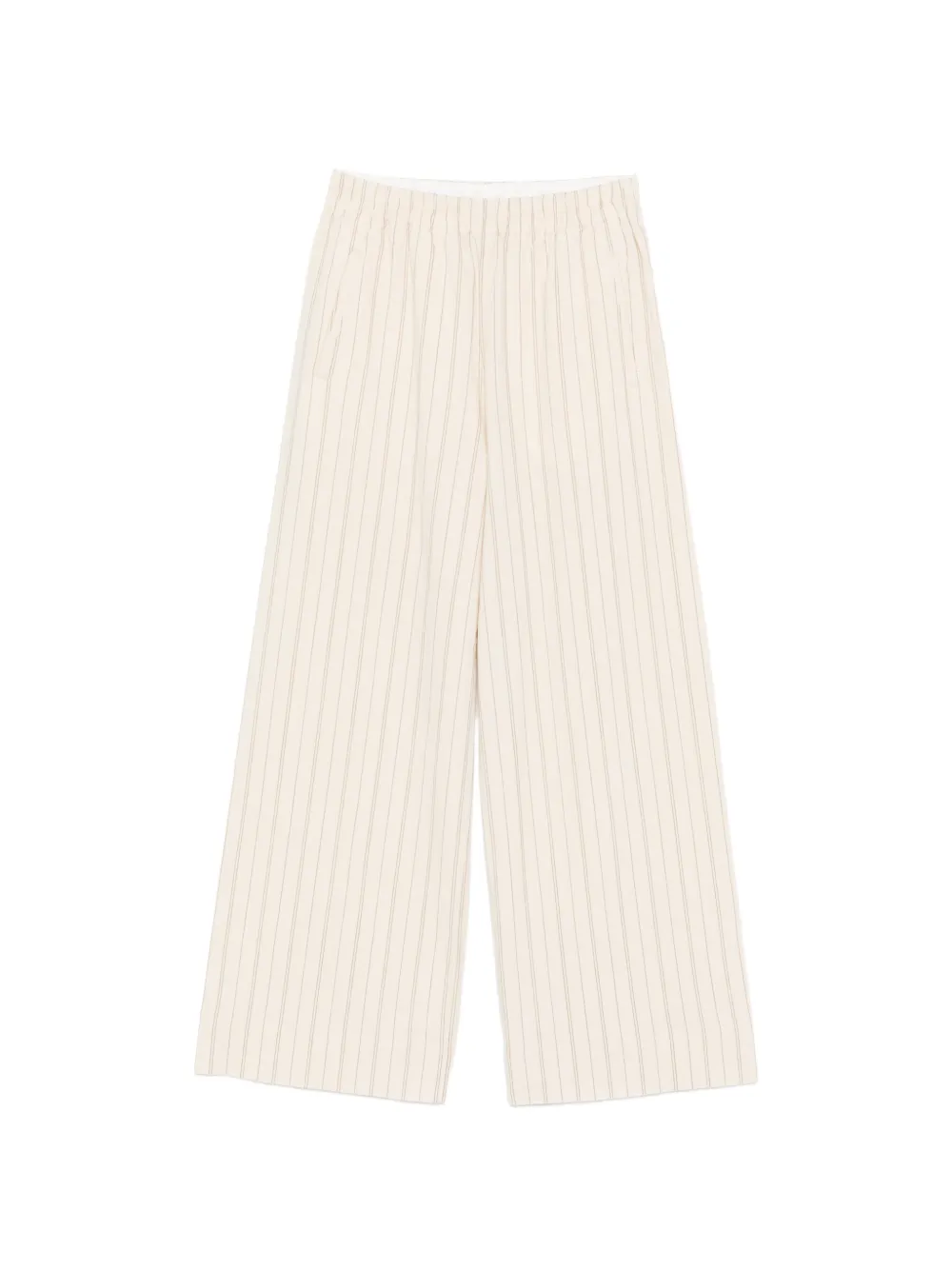 TELERIA ZED Nami pinstripe palazzo pants - Toni neutri