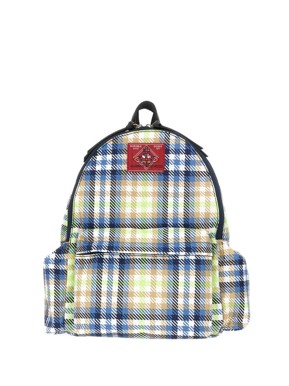 Vivienne Westwood tartan-pattern backpack - Blu