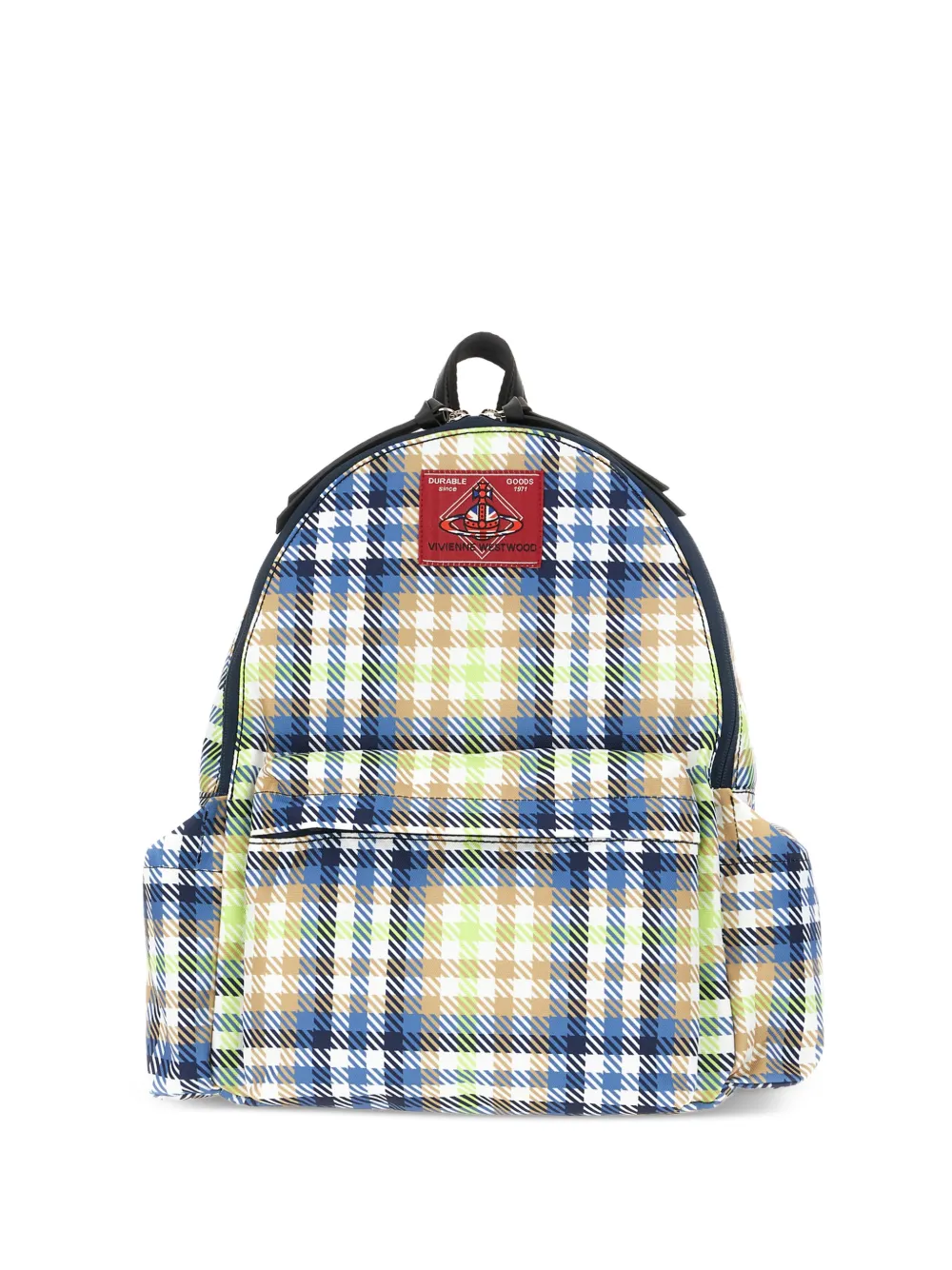 Vivienne Westwood tartan-pattern backpack - Blu