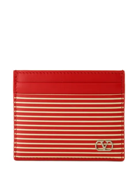 Valentino Garavani VLogo Signature striped cardholder