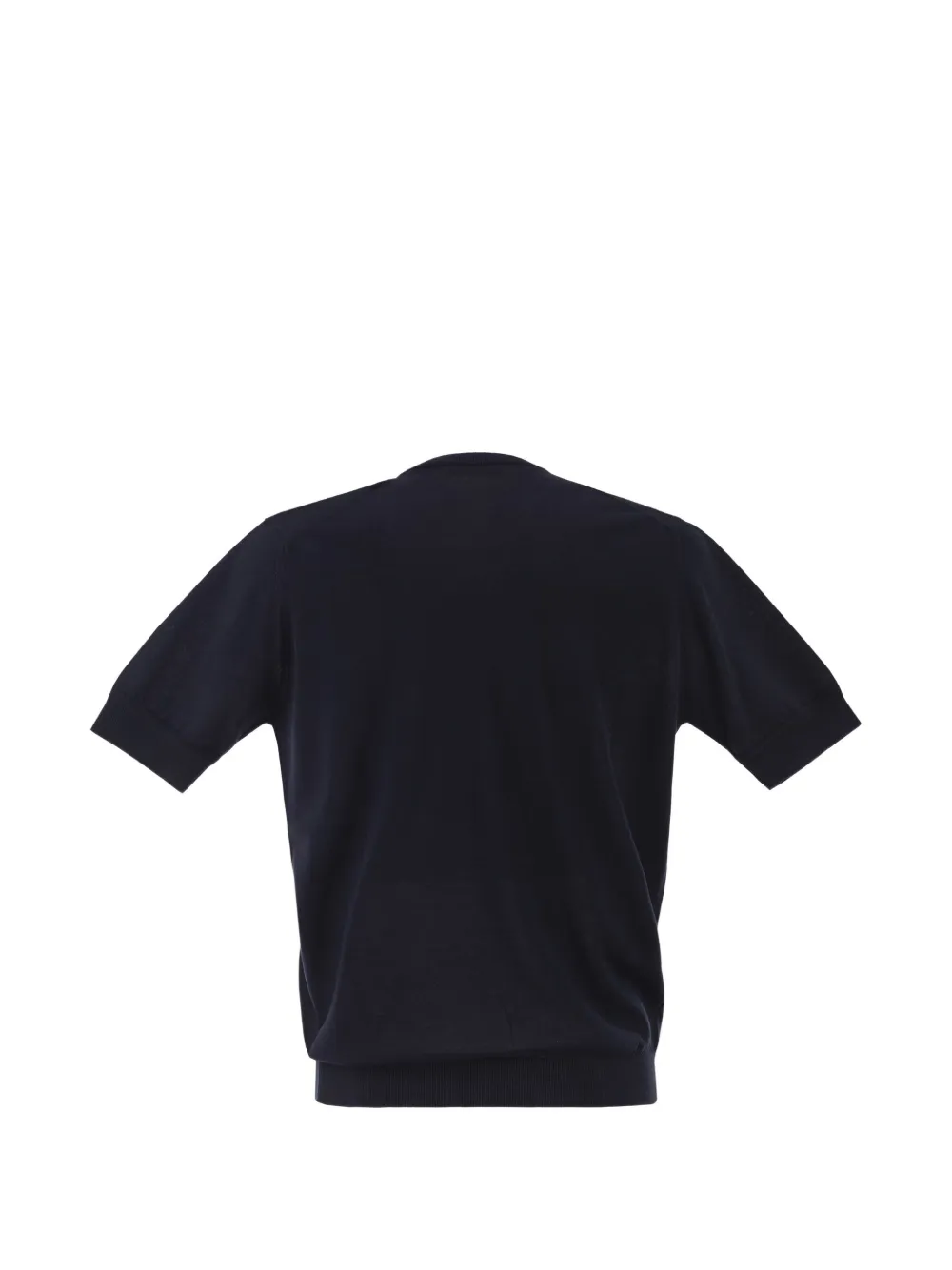 PT Torino T-shirt met geribbelde afwerking Blauw