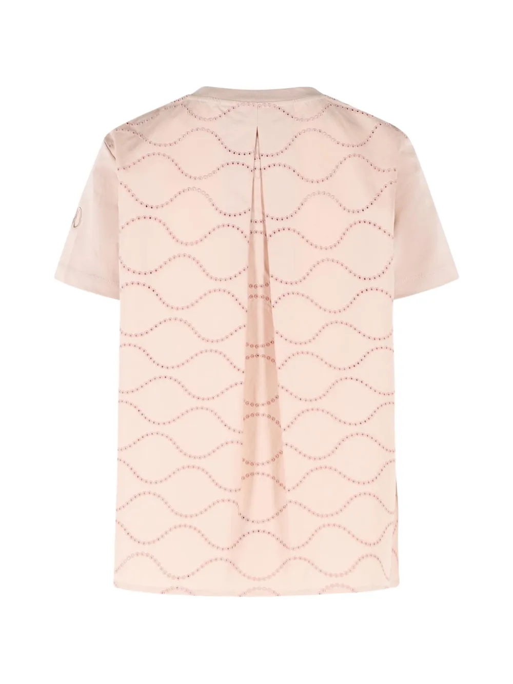 Moncler T-shirt met logodetail Roze
