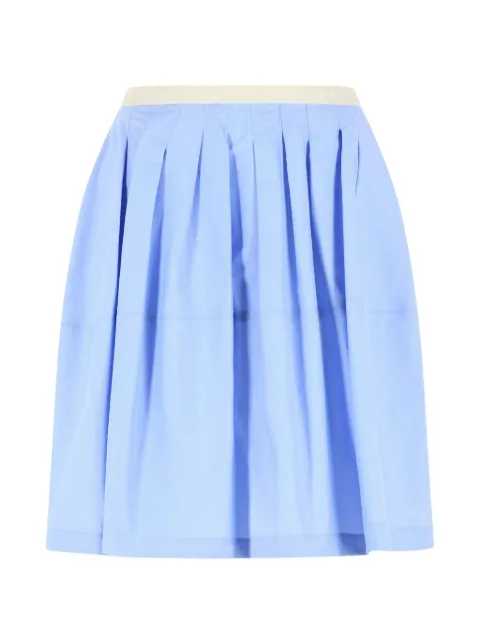 Marni pleated cotton mini skirt