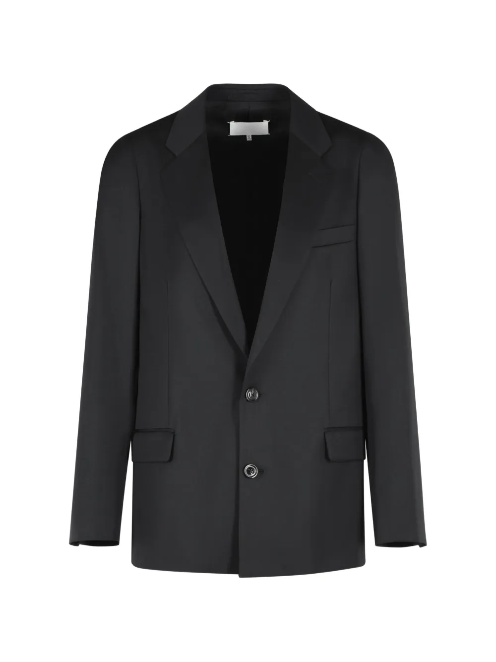 Maison Margiela single-breasted virgin wool blazer - Nero