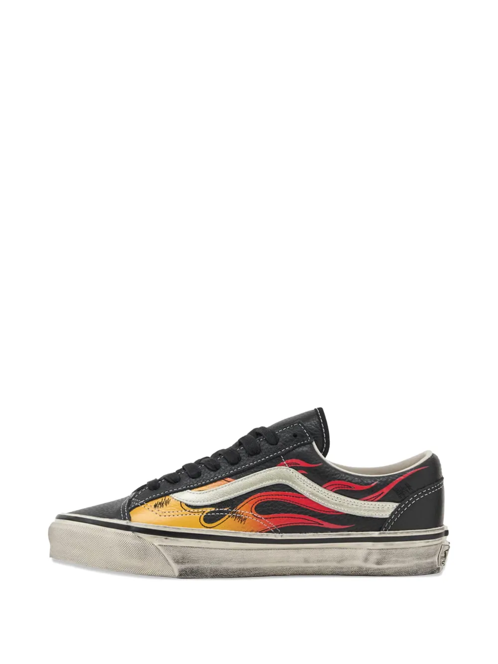 Vans Premium Old Skool 36 lace-up leather sneakers Zwart