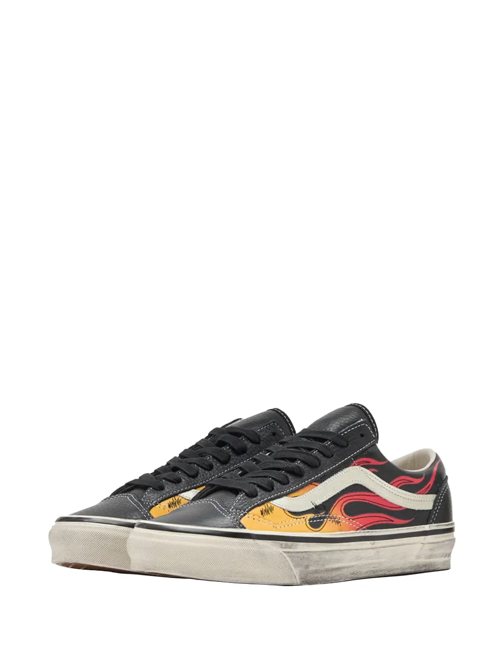 Vans Premium Old Skool 36 lace-up leather sneakers Zwart