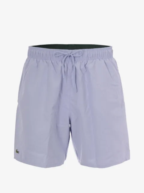 Lacoste logo-patch drawstring swim shorts