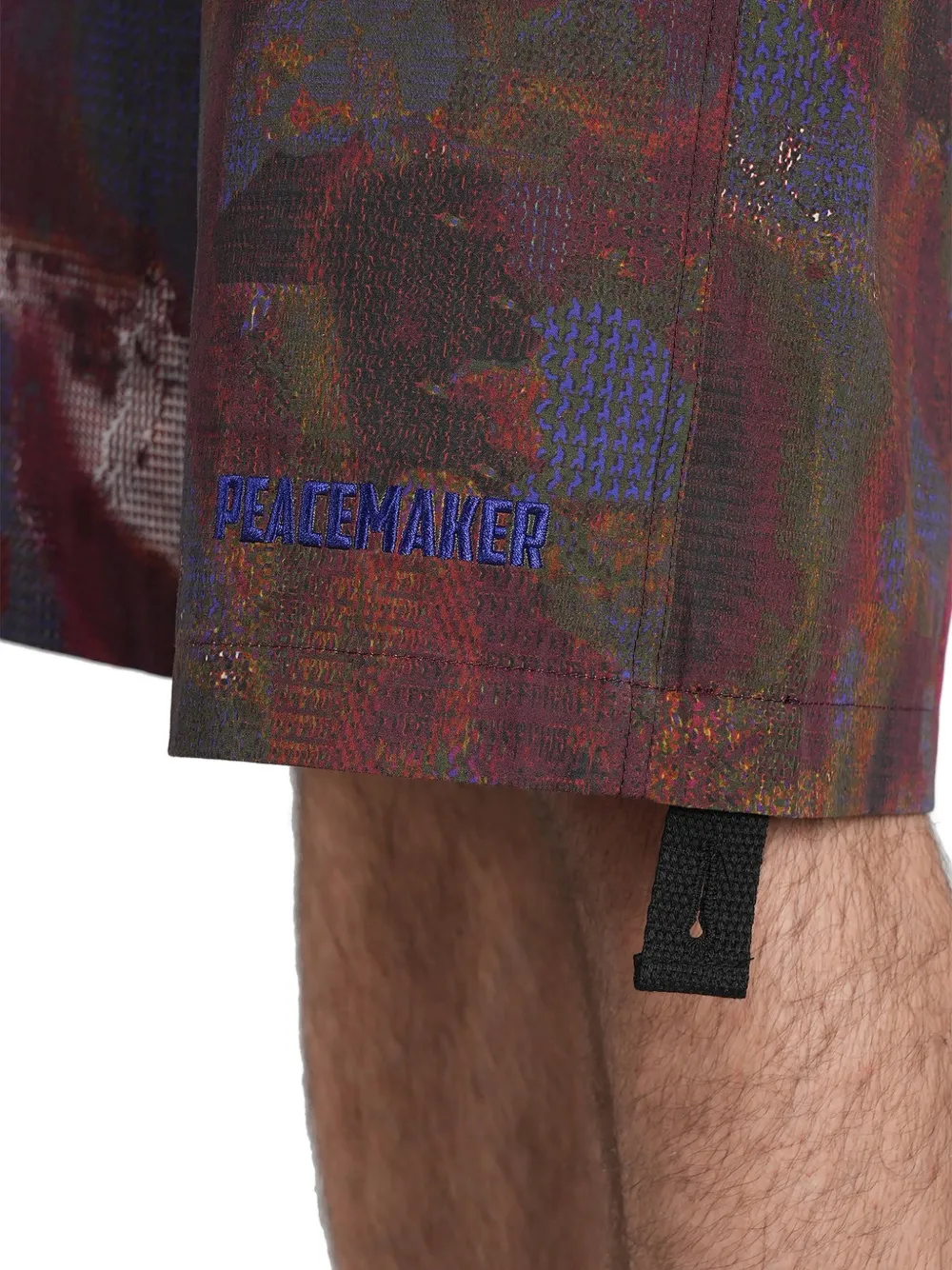 Peacemaker Oamc Shorts met geborduurd logo Rood