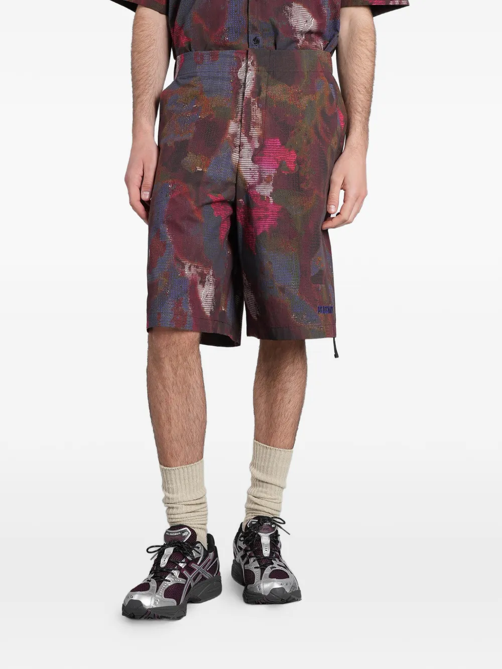 Peacemaker Oamc logo-embroidery shorts - Red