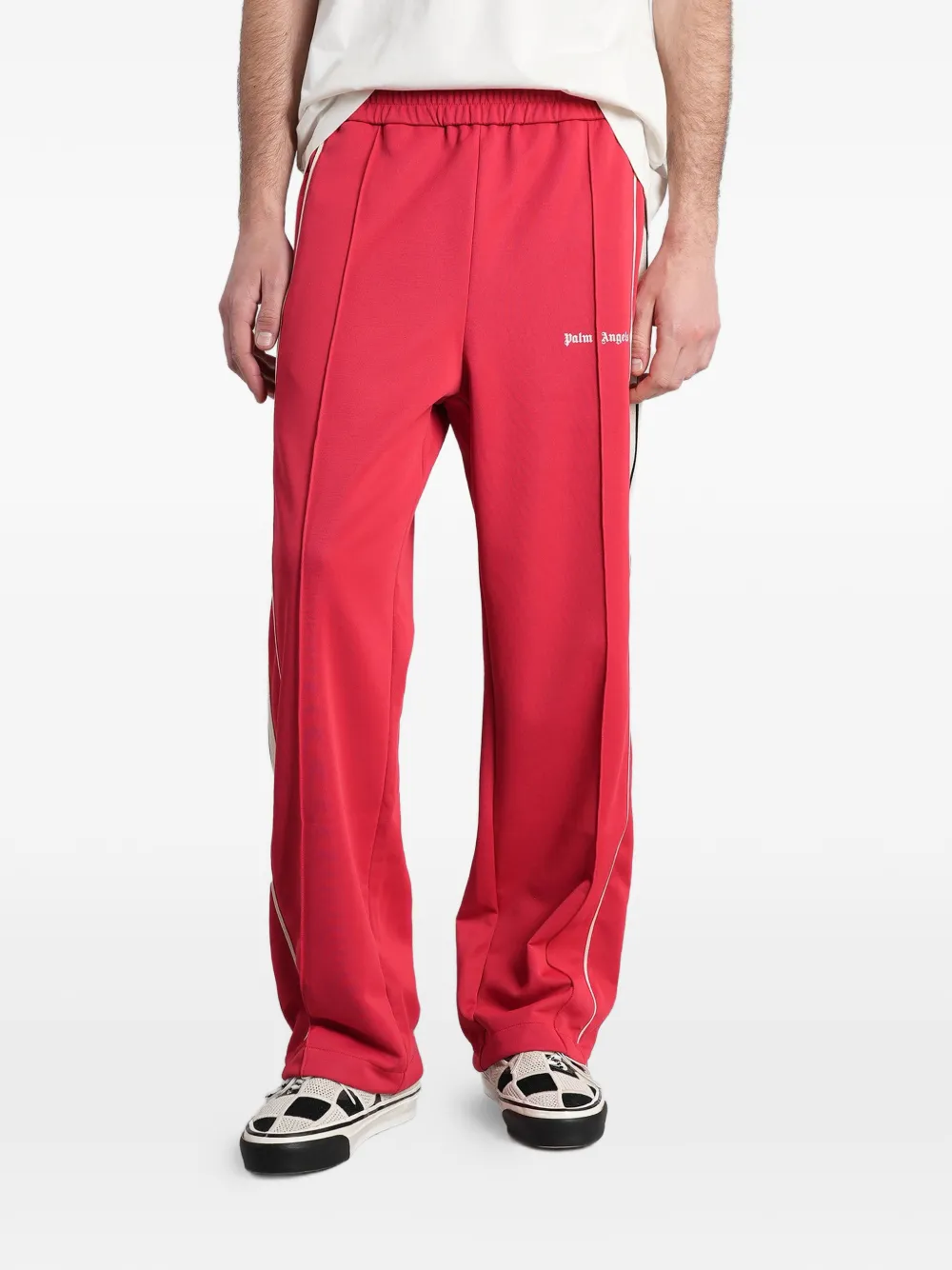 Palm Angels side-stripe track pants - Rosso