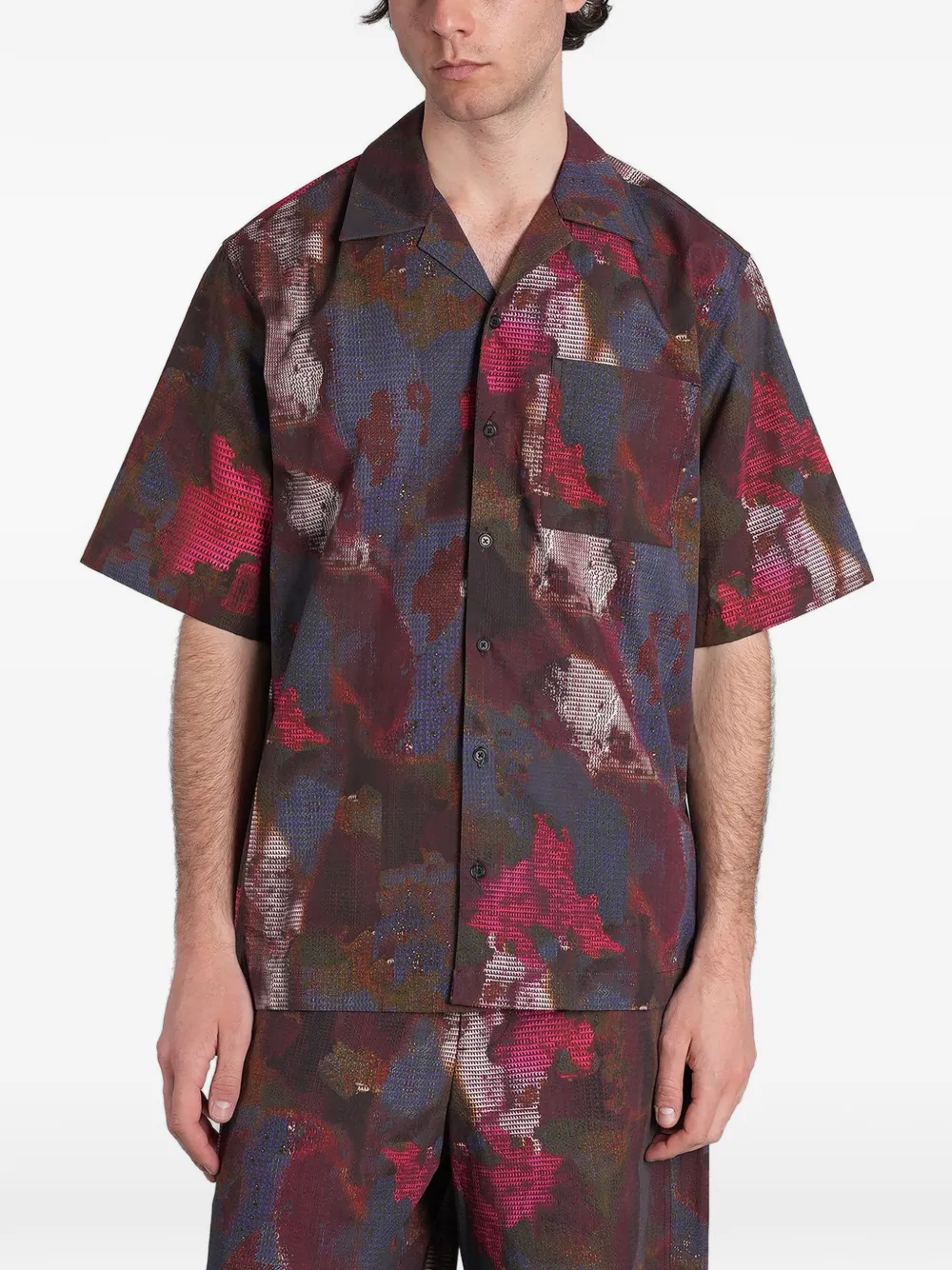 Peacemaker Oamc abstract-print shirt - Rosso
