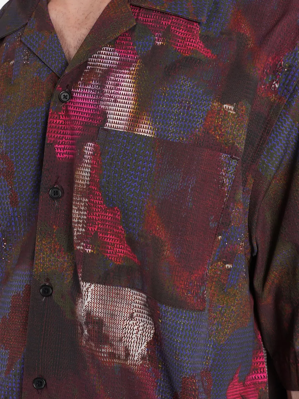 Peacemaker Oamc Overhemd met abstracte print Rood