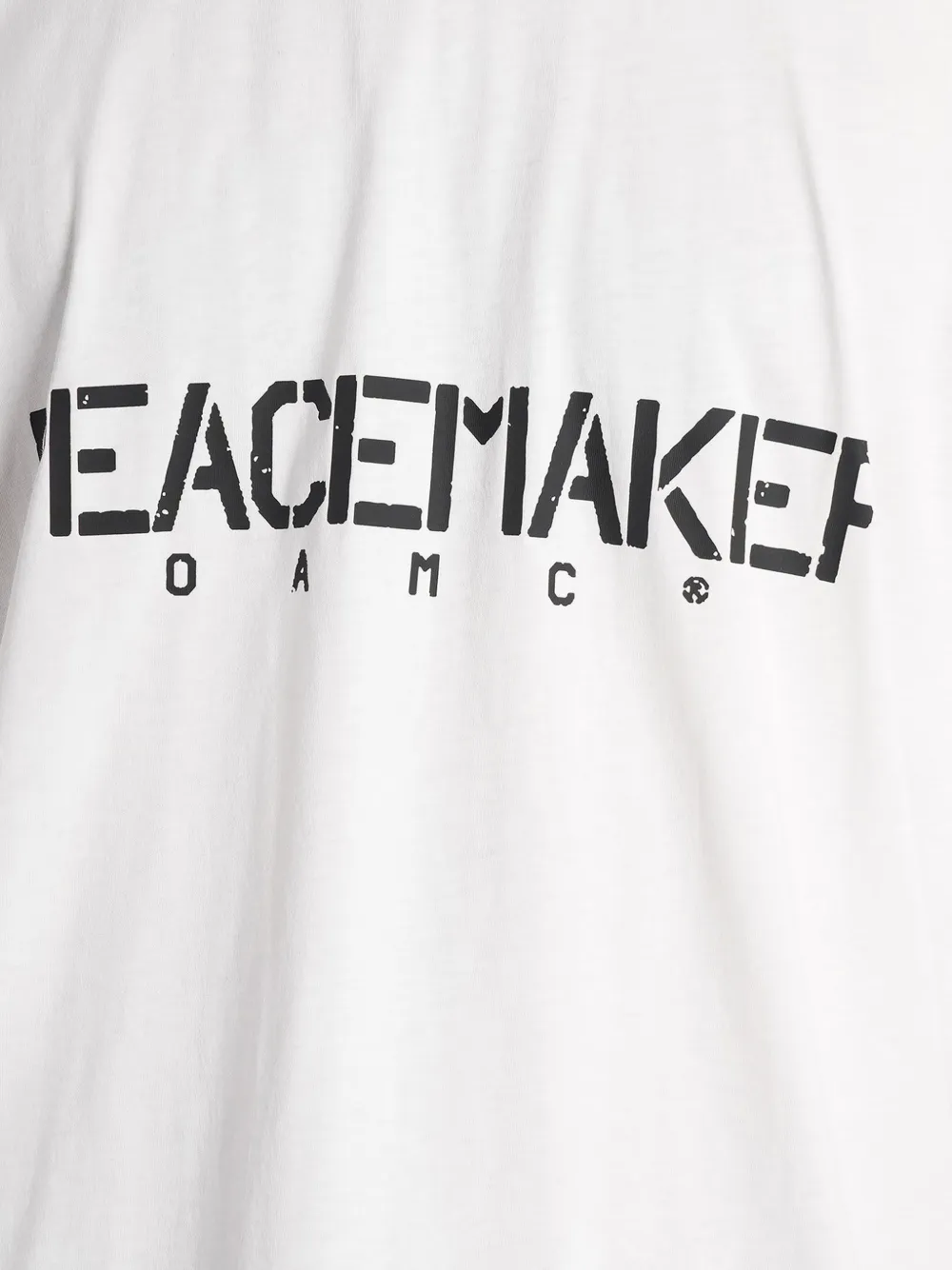 OAMC Peacemaker logo-print T-shirt | White | FARFETCH