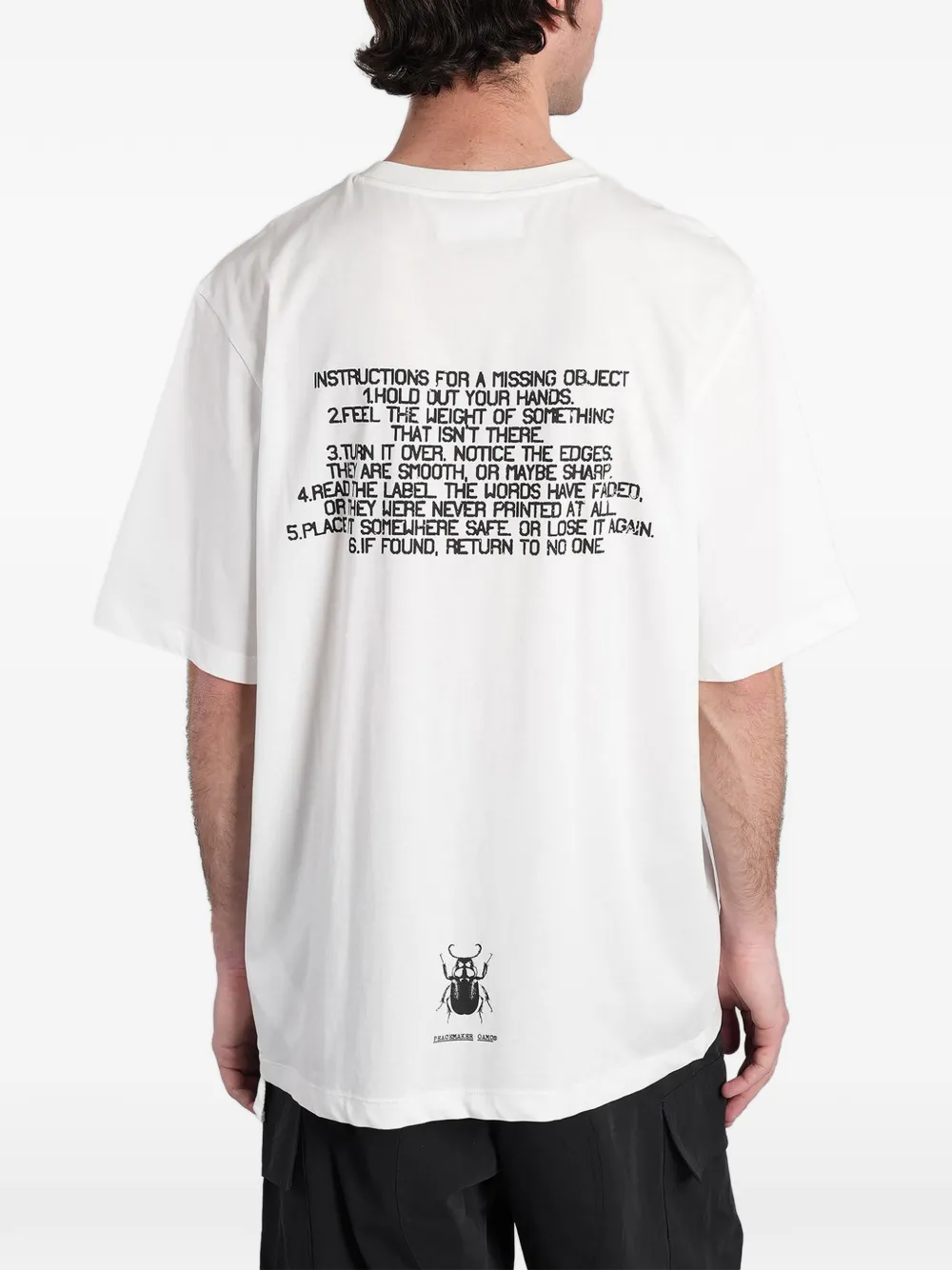 OAMC Peacemaker logo-print T-shirt | White | FARFETCH