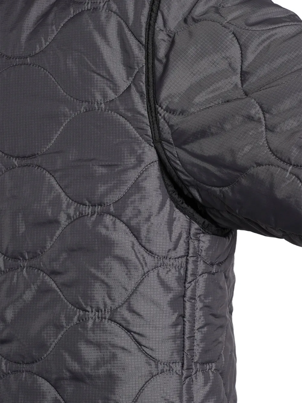 Peacemaker Oamc Casual gewatteerd button-down jack met V-hals Grijs