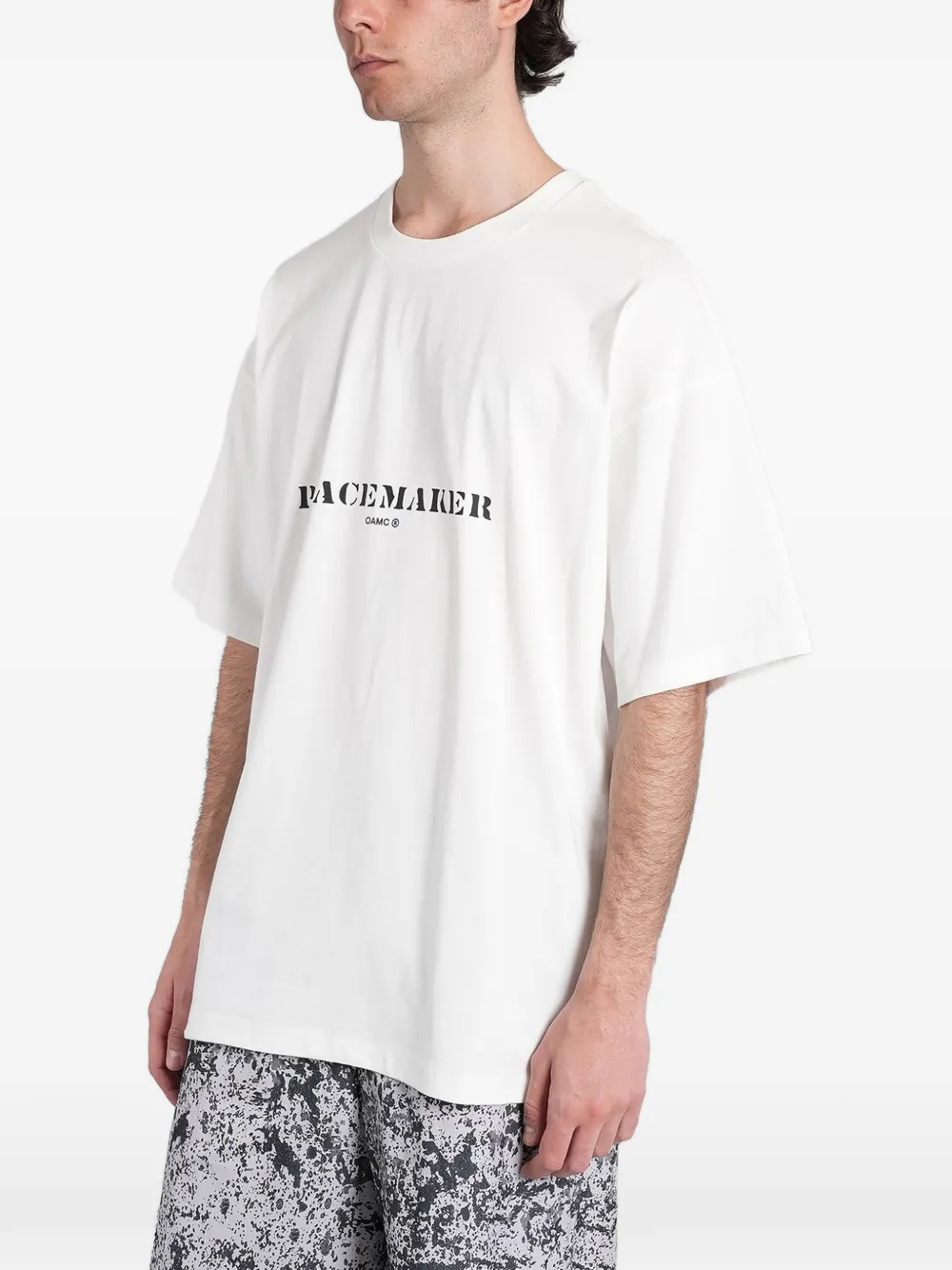 Peacemaker Oamc T-shirt met logoprint Wit