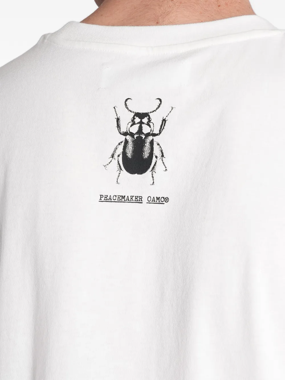 Peacemaker Oamc T-shirt met logoprint Wit
